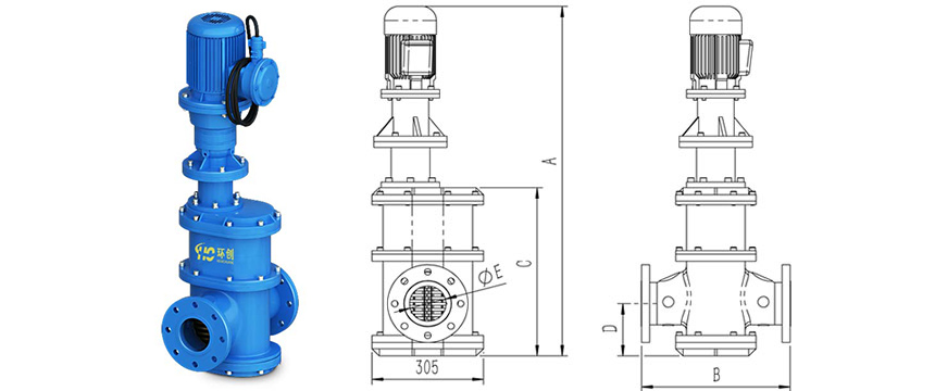 管道式粉碎型格柵